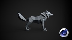Learn Cinema 4D: Low Poly Wolf