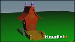 Modeling Cartonic House in Houdini 16.5 part 1