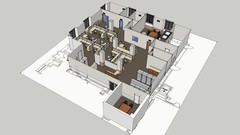 2D CAD to 3D Floor Plan In SketchUp